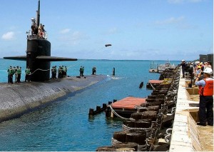 USS Dallas in Diego Garcia Marion Doss